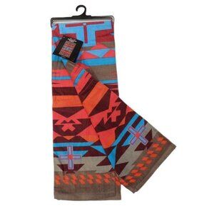 New Vibrant Oversized Sunset Southwest Bath Beach Pool Gift Towel Rustic Outdoor